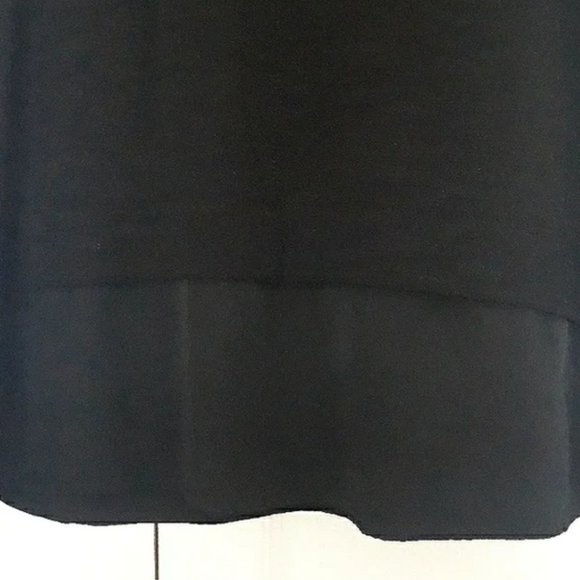 J. Crew Drapey Tank Top with Silky Hem, Black - Picture 4 of 6